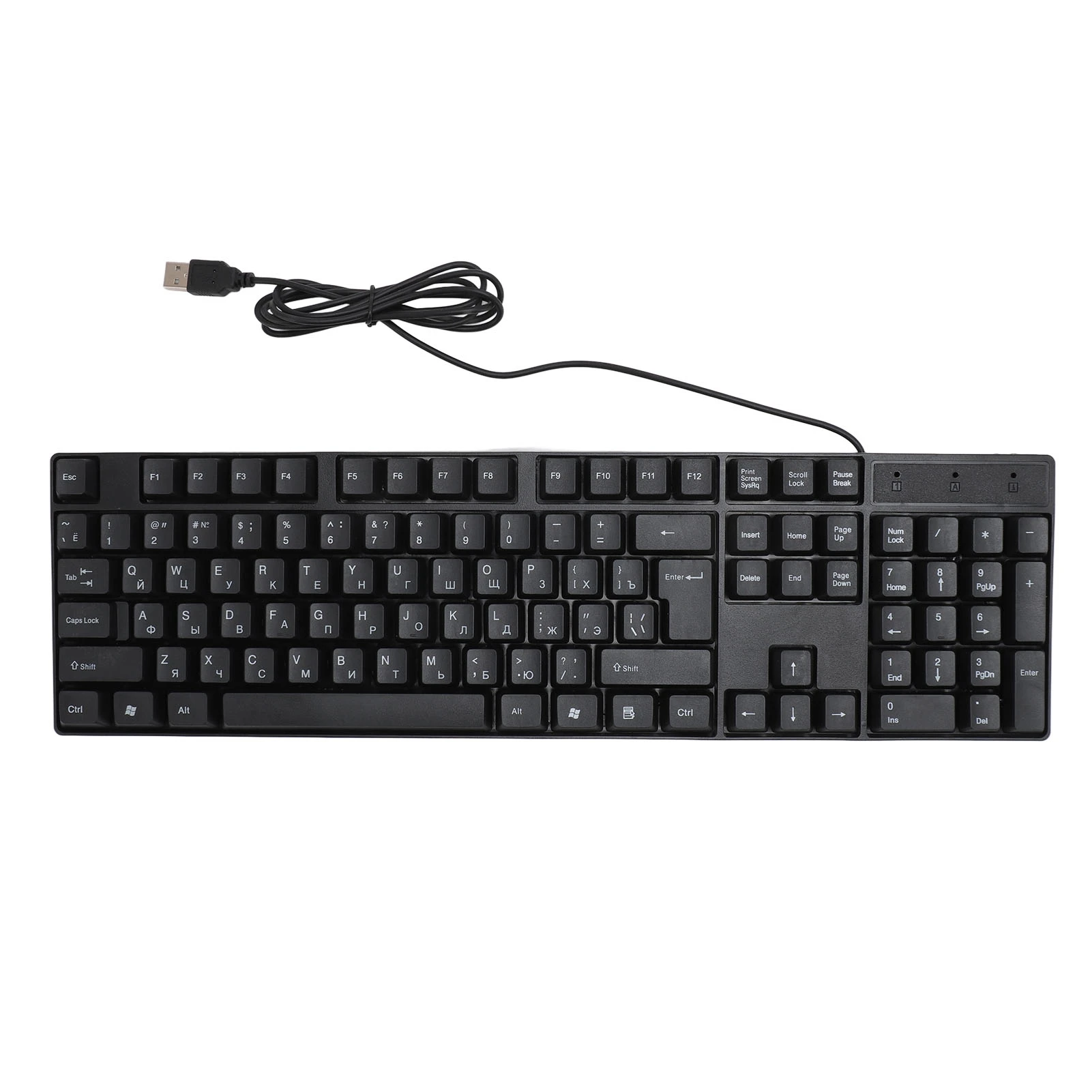 1Pc K1800 Minority Language Keyboard 104 Keys 4.2ft Cable Ergonomic Design USB Wired Computer Gaming Keyboard