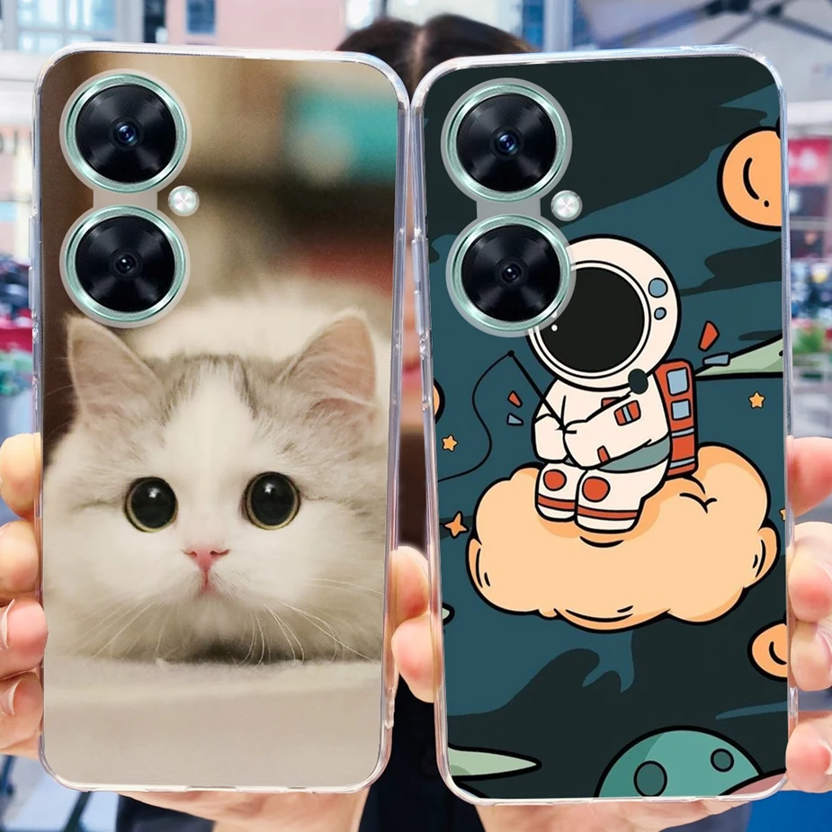 For Huawei Nova 11i Case MAO-LX9 Luxury Painted Back Cover 6.8\'\' Clear Silicone Phone Case For Huawei Nova 11i Nova11i Soft Bags