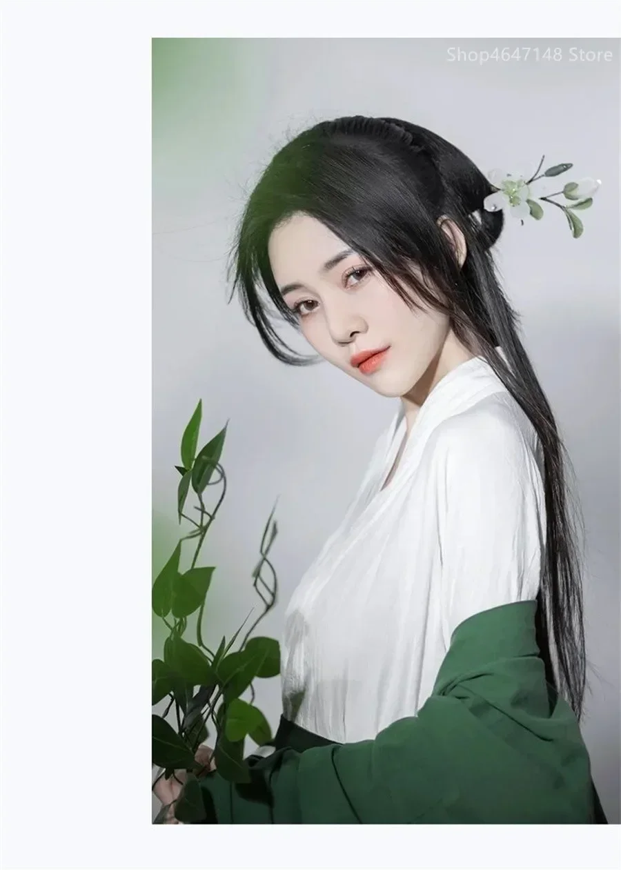 Hanfu-Cardigan traditionnel en mousseline de soie pour femmes, manteau de style chinois, Pure Han Tang Prairie, vêtements pour f