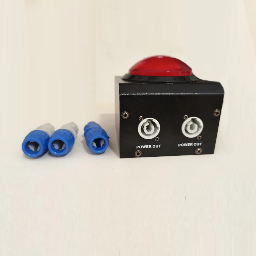 Contrôleur manuel à bouton rouge pour Machine de tir de poudre Holi, événement de mariage, Concert de musique, effet de scène, Jet CO2 Fire, réception-cadeau pour bébé