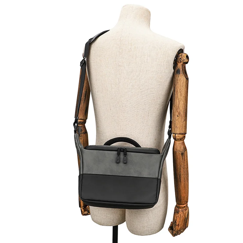 

High Quality-Professional Digital SLR Camera Bags Lens Photography Bag Waterproof Leather Shoulder Bag For Canon /Nikon /Sony C