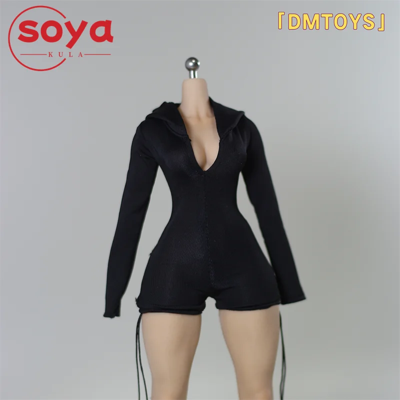 DMTOYS DF099 1/6 Skala Weibliche Mit Kapuze Sweatshirt einteiliges Kleidung Modell Fit 12'' VCD01 AT203 Soldat Action Figur körper Puppe