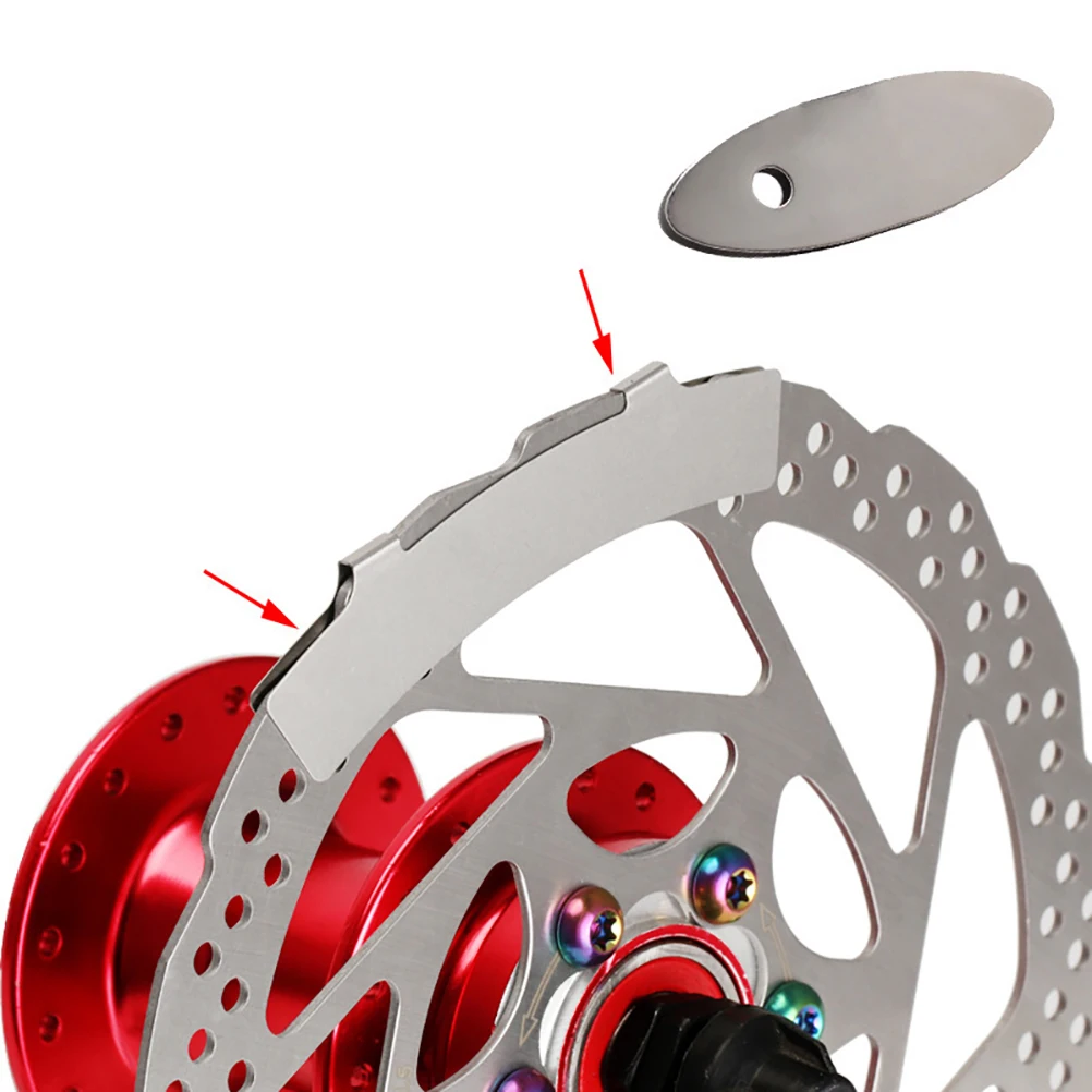 8Pcs Bike Disc Brake Interspace Adjustment Discs Stainless Steel Anti-Scratch Cycling Accessory Durable Lightweight