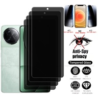 4Pcs For Poco F7 Pro Glass Xiaomi Poco F7 Pro Tempered Glass Protective Privacy Anti-Spy Cover Glue Screen Protector Poco F7 Pro