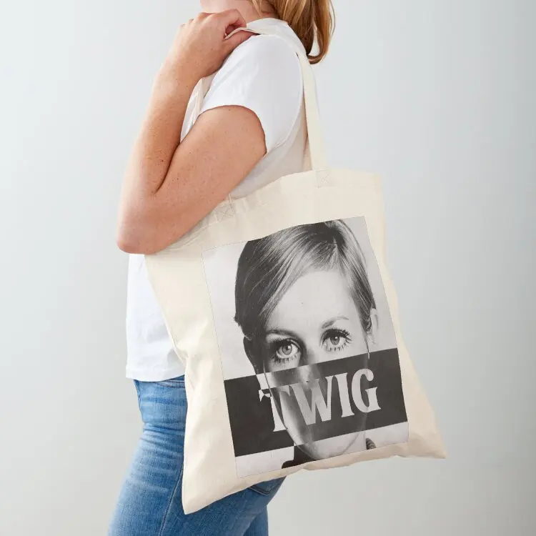 

twiggy lawson art Tote Bag canvas tote bag Women's bag hand ladies large size bags