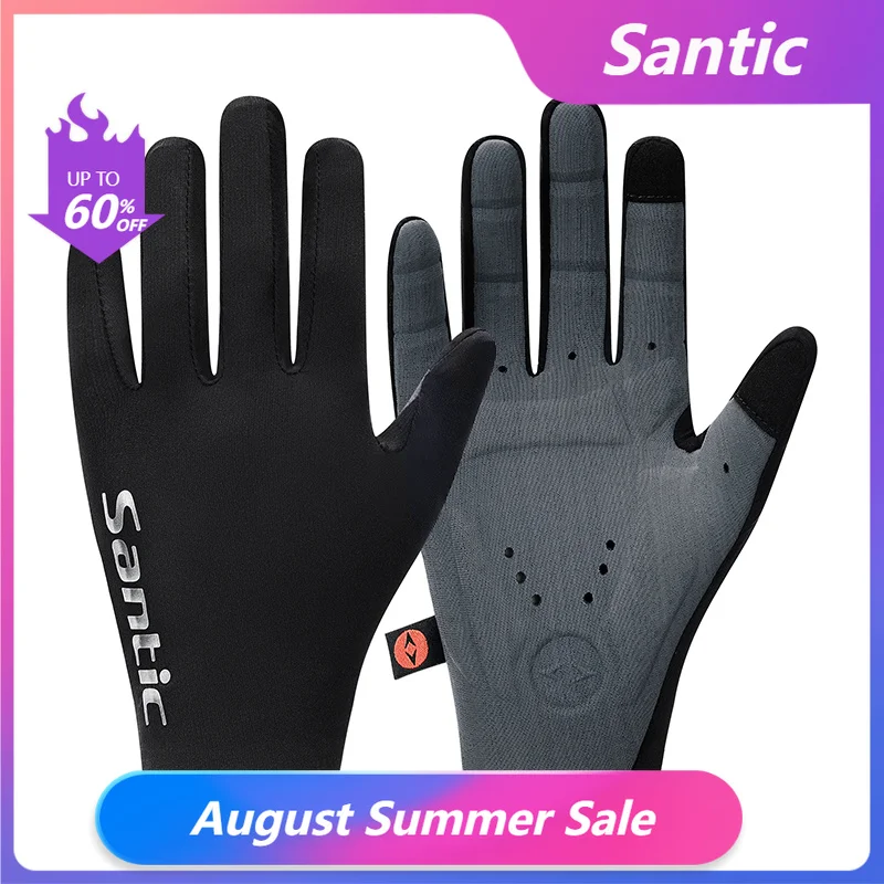 Santic Luvas Ciclismo Dedo Cheio à Prova Vento