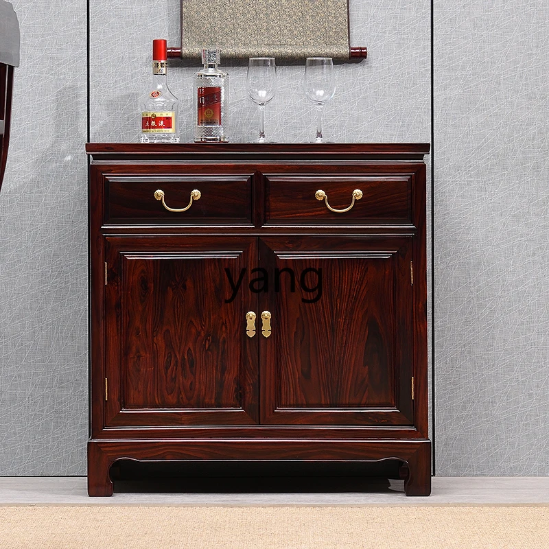 LXL Rosewood Sideboard Cabinet Liquor Cabinet Locker Chinese Solid Wood Entrance Cabinet