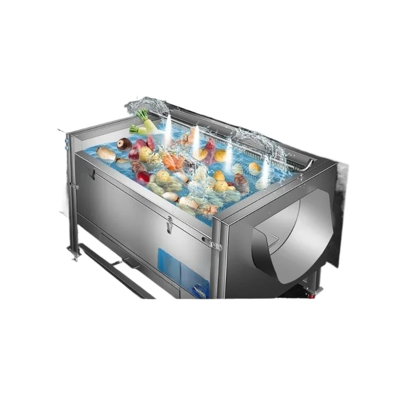 Commercial potato peeling machine, automatic brush cleaning machine