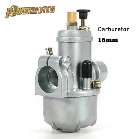 Moto 15mm Carburatore Per Puch 15 Maxi Bing Carburatore Carb Stock E50 50cc Mini Scooter Ciclomotore Accessori Modificati