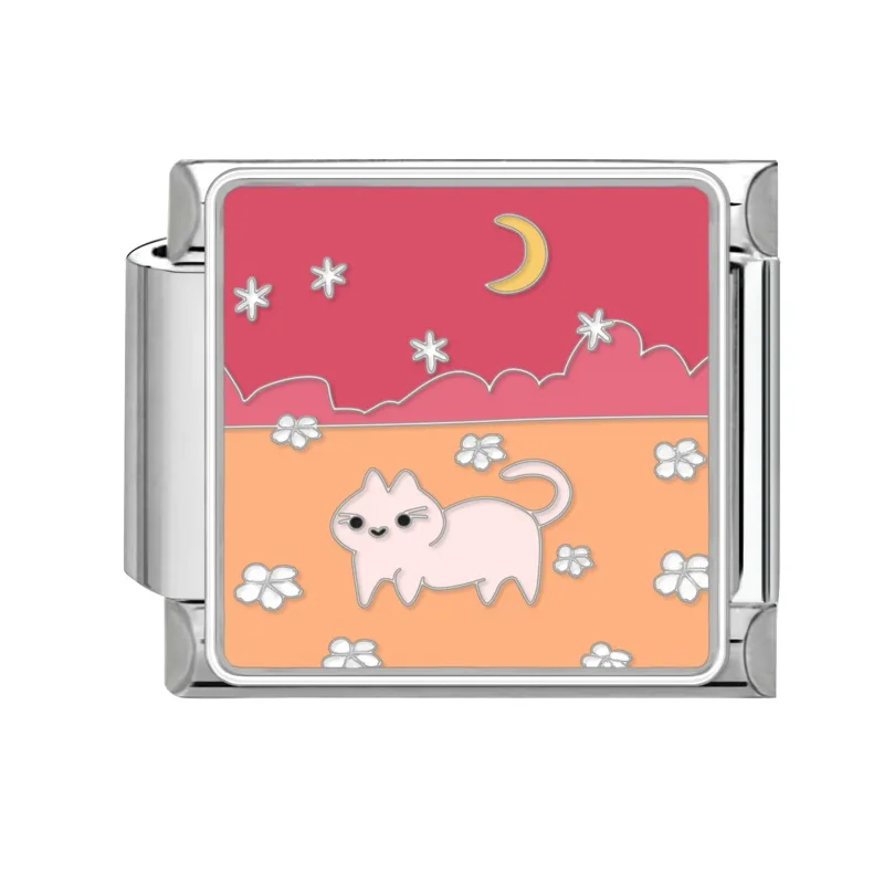 DAVINI الإيطالية سحر سوار ربط DIY وحدات الفولاذ المقاوم للصدأ التقليدية الكلاسيكية نوع زهرة لإنشاء مجوهرات شخصية #3