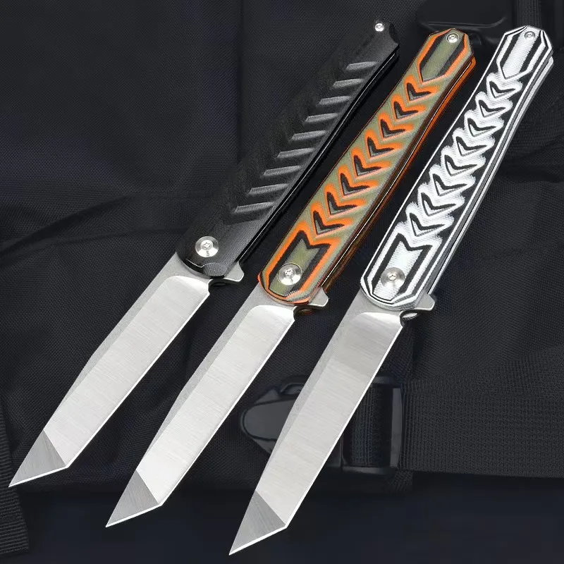 D2 Steel Blade G10 Handle Edc Multitool Knives Utility Daily  Cutting Outdoor Bushcraft Tactical Knife Bring Sharpening Tools