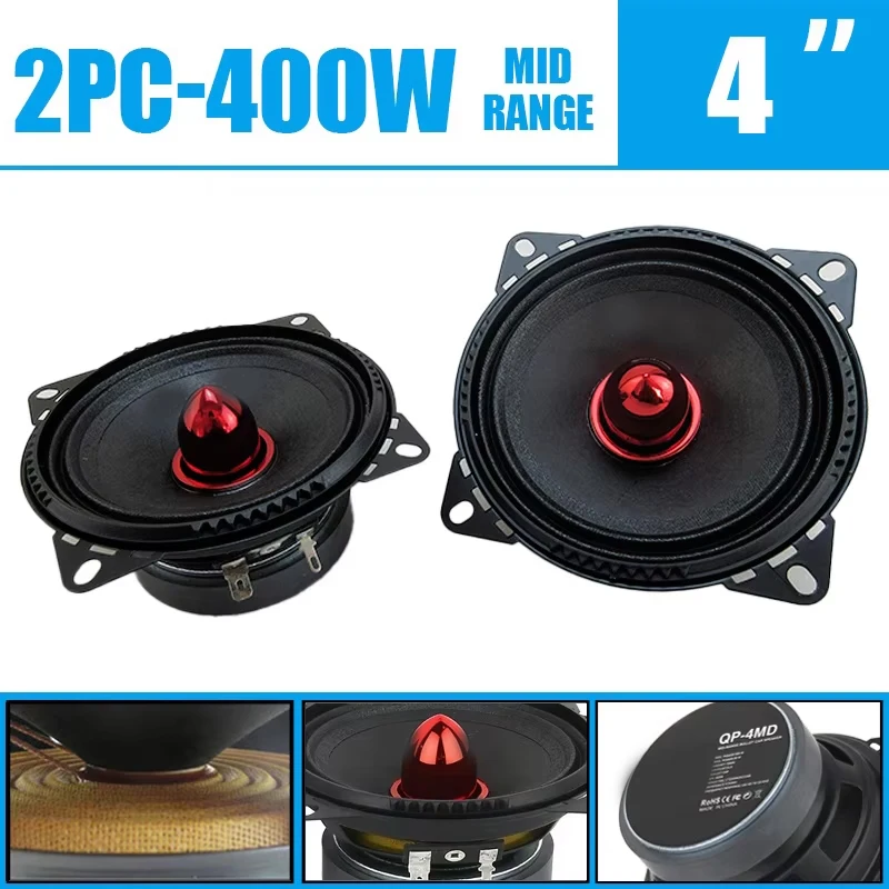 2Pcs 4 Inch Midrang… - image