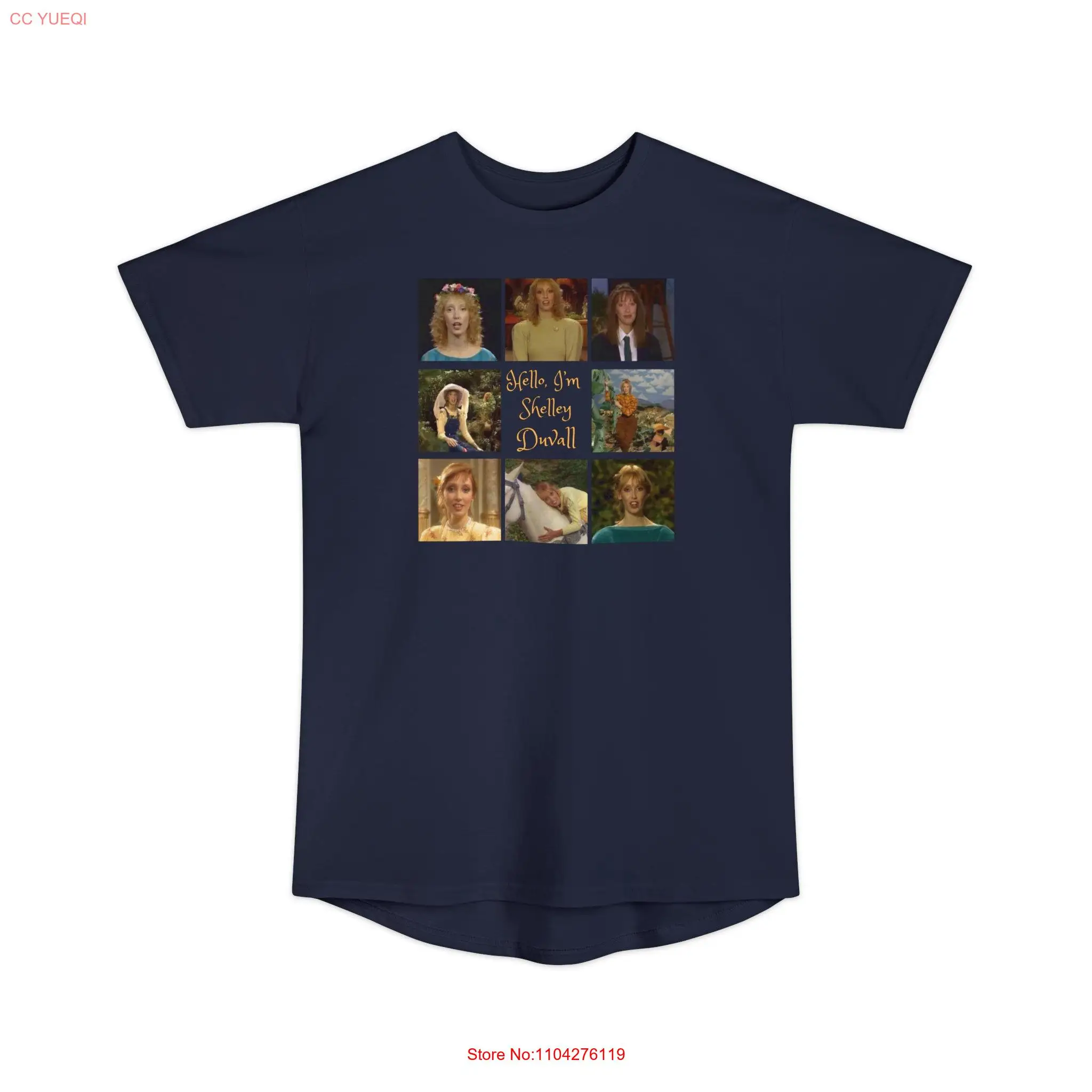 Hello Im Shelley Duvall Long T Shirt Tall Faerie Tale Theatre long or short sleeves