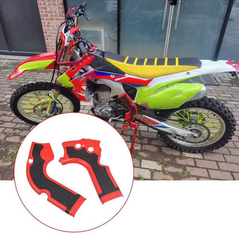 

Motorcycle Frame Guard Cover Protection Protector Replacement Spare Parts For Honda CRF250R CRF450R CRF 250R 450R 201-2016 Red