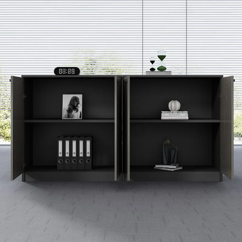 Vintage Popular Filing Cabinets Floor Wooden Partition Locked Filing Cabinets Durable High Office Furniture Documentenkast XYWJG