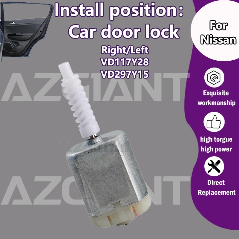

VD117Y28/VD297Y15 Car Lock System Door Motor For Nissan 370Z/Quest/Patrol Y62/Elgrand/Maxima A35 A36/Fairlady Z Z34/ Latio N17