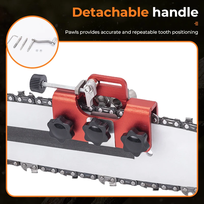 Imagem -03 - Durável Motosserra Sharpener Jig Cadeia Manual de Afiação Mais Serra Elétrica Cabeça Pcs