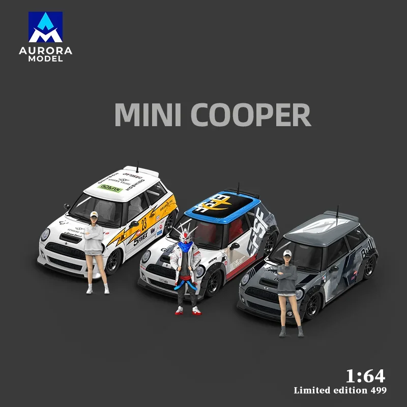 

(Предварительный заказ) Литая под давлением модель автомобиля AuroraModel AM 1:64 mini Limited499