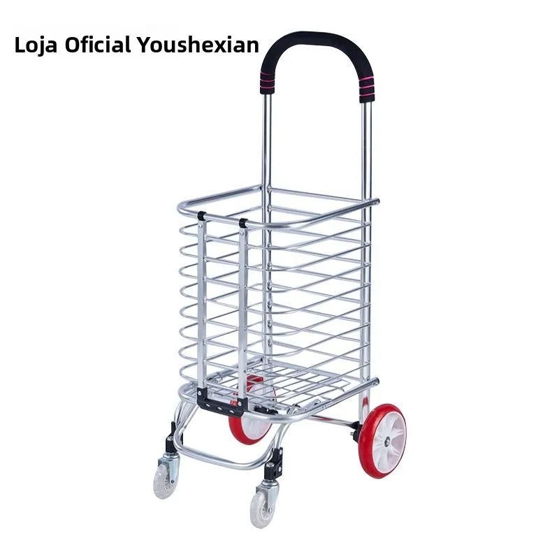 chariot-de-courses-mobile-en-alliage-d'aluminium-a-quatre-roues-epaissies-empilable-pour-le-transport-de-legumes-adapte-aux-personnes-agees