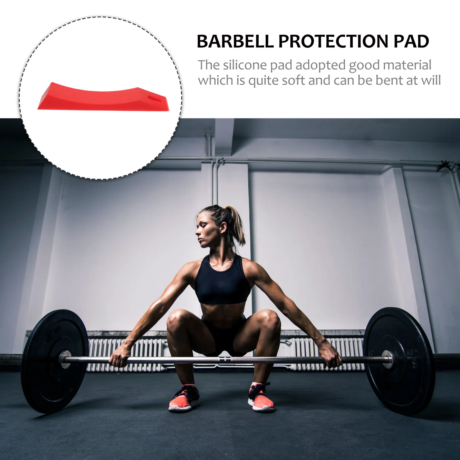 

Silicone Barbell Pad High Elasticity Wear-Resistant For Deadlift Anti-Slip Weightlifting Training Equipment Barbell Plate Pad