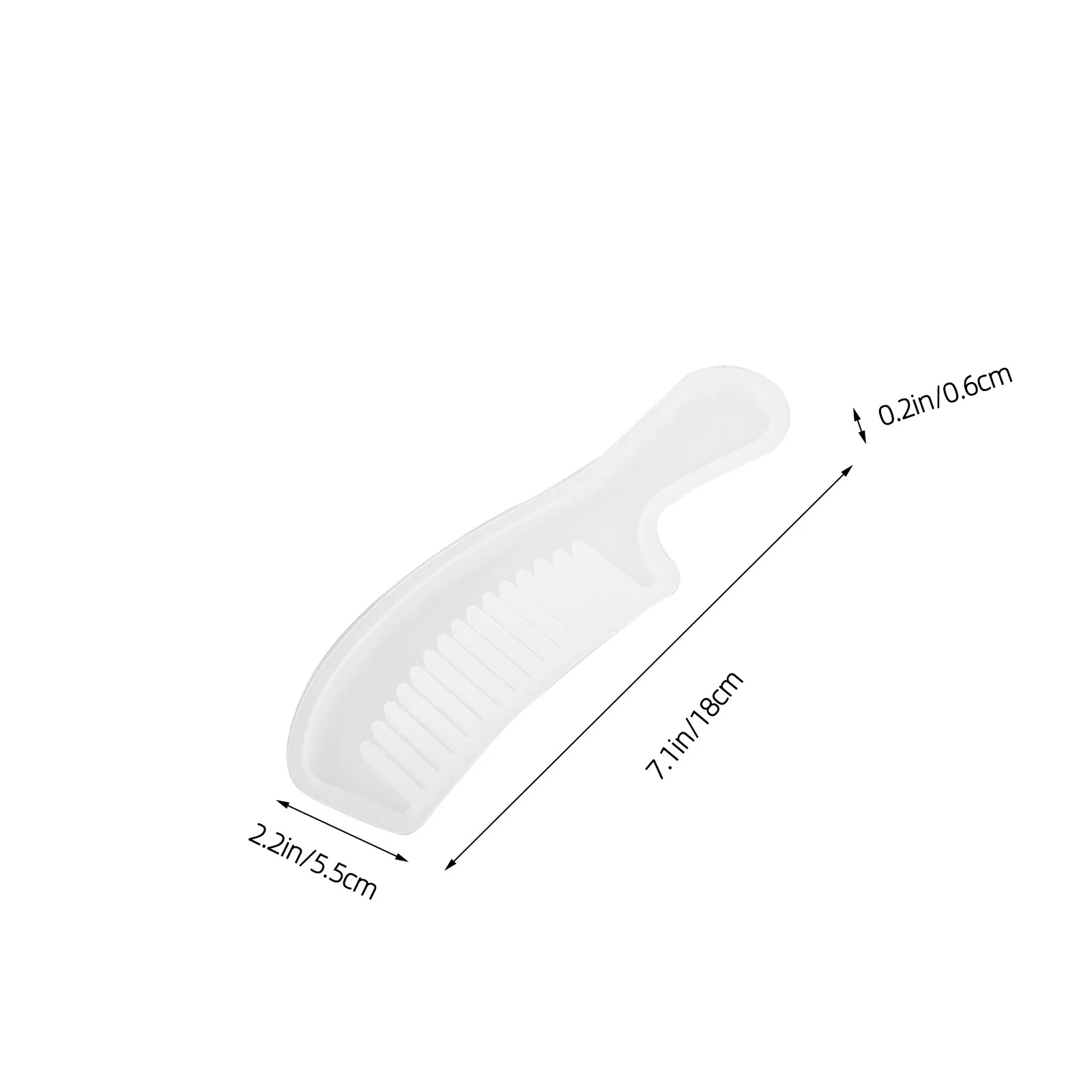 DIY Silicone Comb Mold for Epoxy Resin Casting Flexible Tear-Resistant Reusable Craft Mold Ideal for Hair Comb Making and