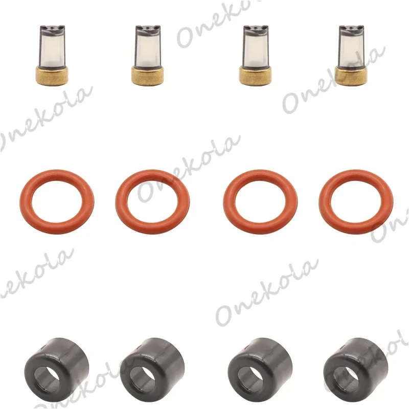 Fuel Injector repair kit Orings Filters for 23250-21060 Toyota YARIS NCP90 NCP92 2NZFE 1.3L L4