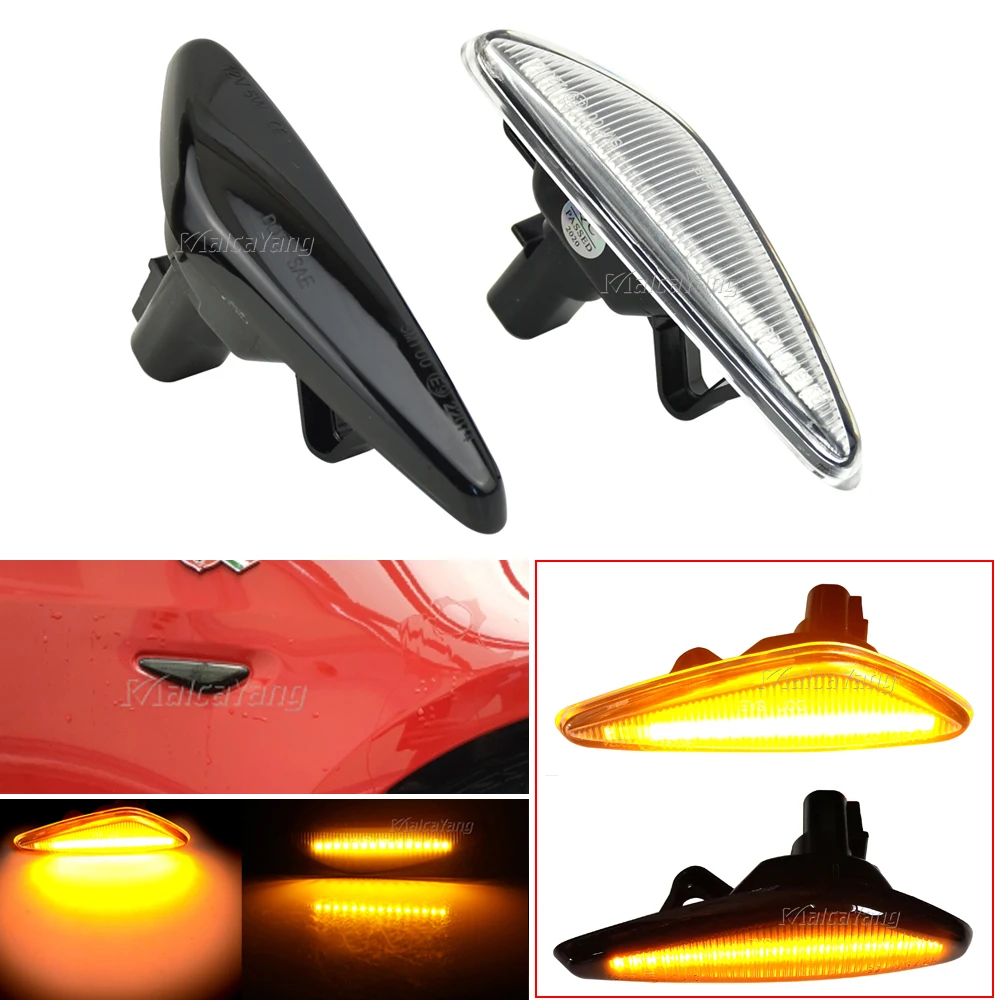 2pcs For Mazda 6 Atenza GH 2008 2009 2010 2011 2012 LED Car Dynamic Side Marker Blinker Light Signal Lamp Turn Signal Light