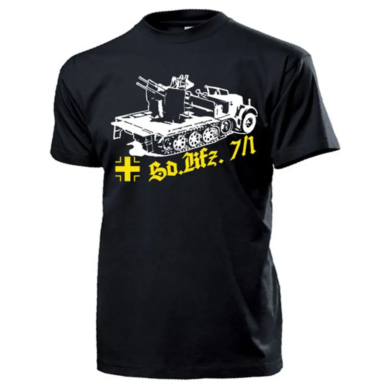 Bundeswehr Sdkfz 7/1 Half-chain Self-propeller AntiAircraft Gun T-Shirt Summer Cotton O-Neck Short Sleeve Mens T Shirt New S-3XL