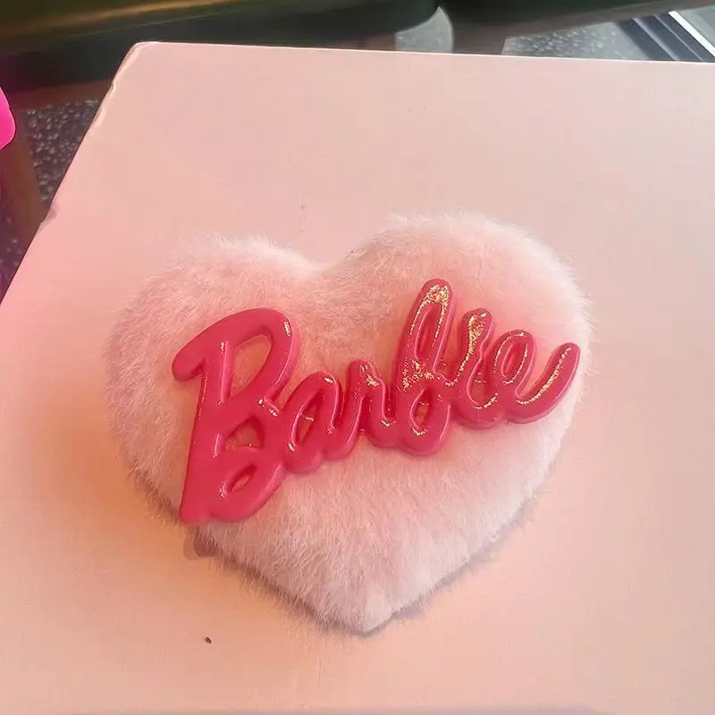 Nuovi fermagli per capelli rosa Barbie Kawaii fermagli per capelli principessa dolce peluche moda romantica stella accessori per capelli regali di compleanno per donne