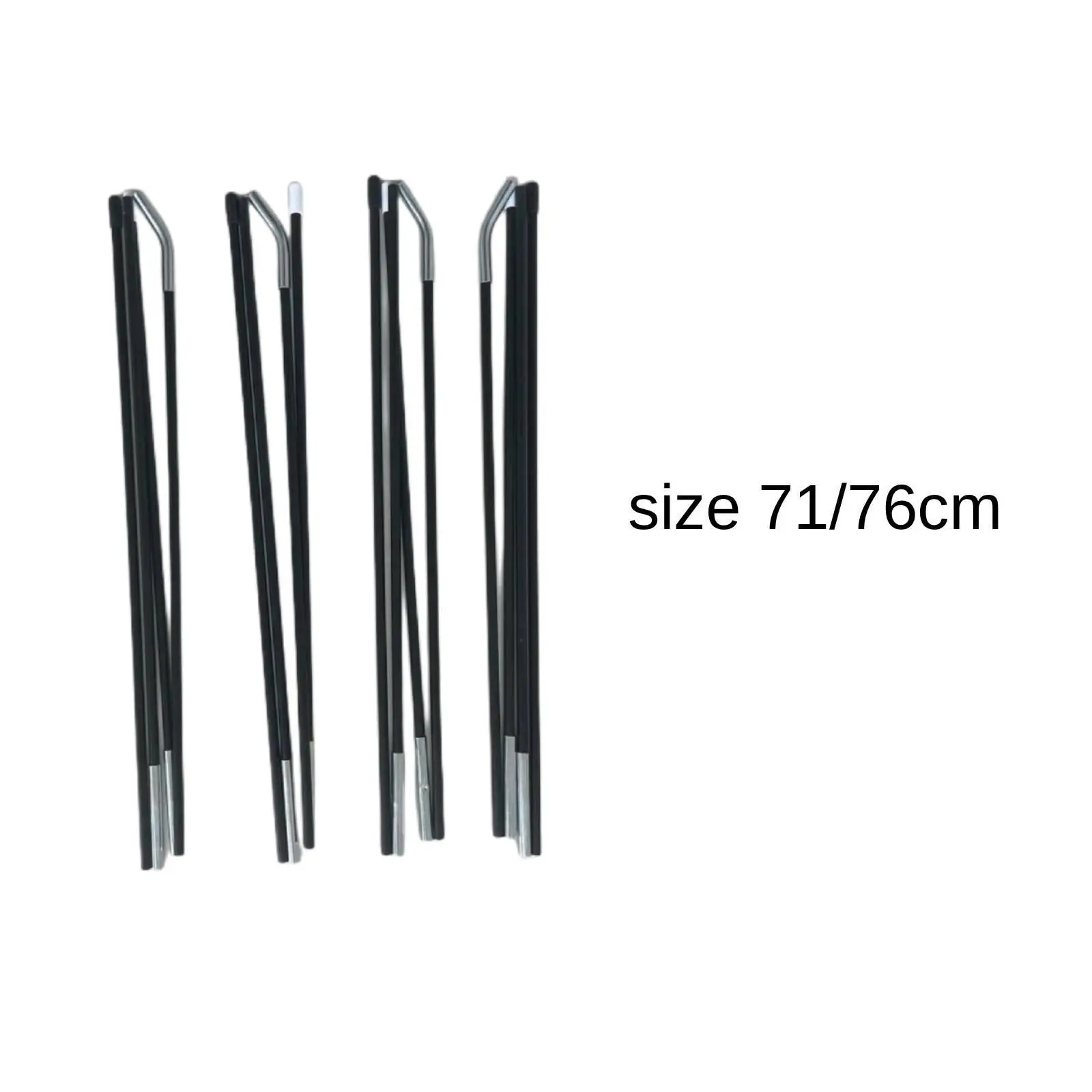 4Pcs Support Rods for Princess Play Tents Multifunctional Upper 71cm and Lower 76cm Lightweight Fiberglass Struts Replacement