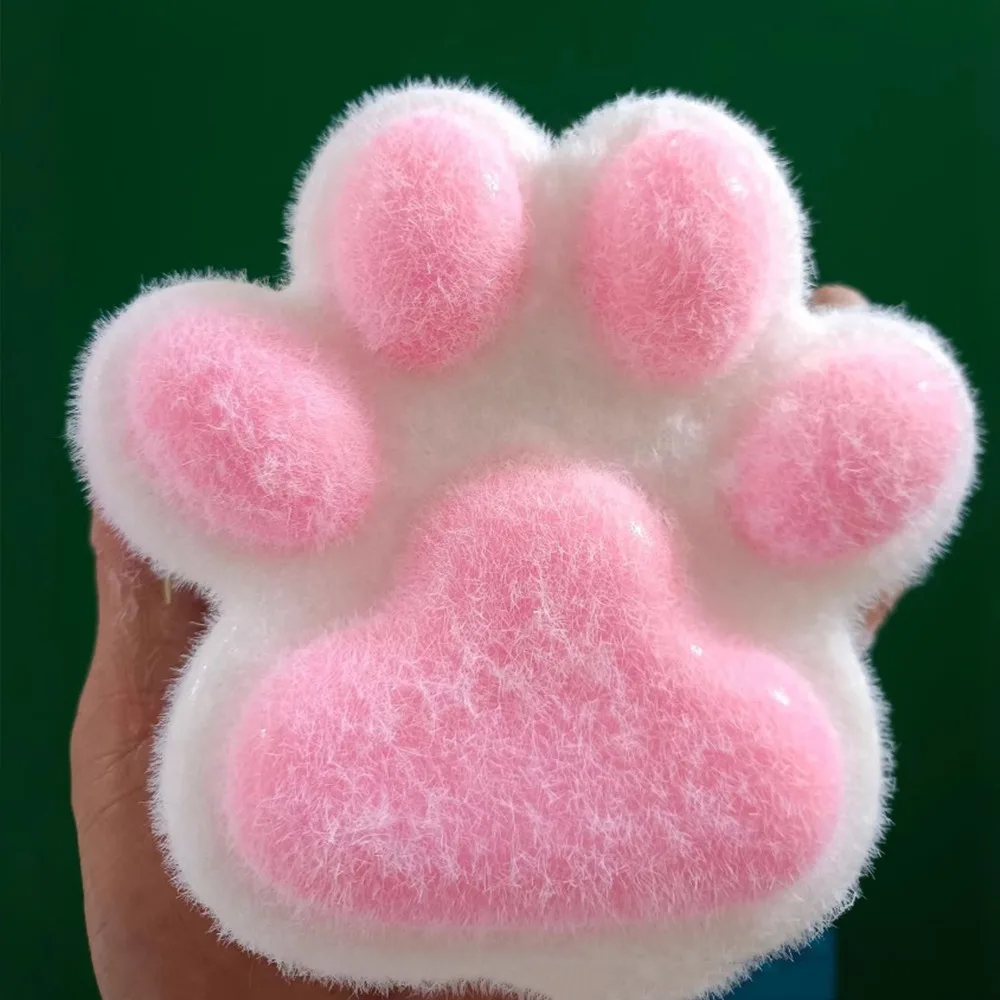 Jouets de décompression de patte de chat, doux, collant, pincement, décompression