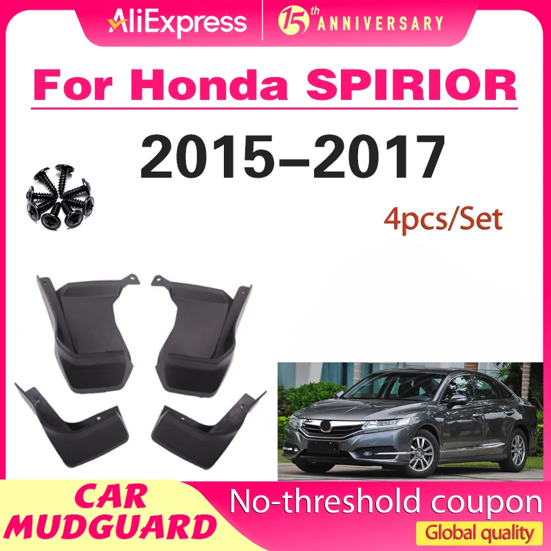 

For Honda SPIRIOR 2015-2017 Accessories Mudguards Upgrade Anti-splash Guards Front Rear Wheels Fender Mudflap Car Styling