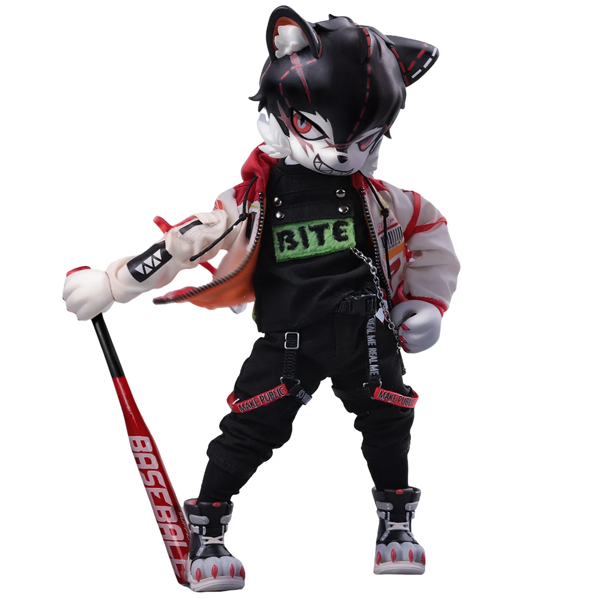 

HIPLAY Tit Mok Toys Poseable Beastman Baseball Prodigy Robinson 1/12 Scale Furry Series Action Figure