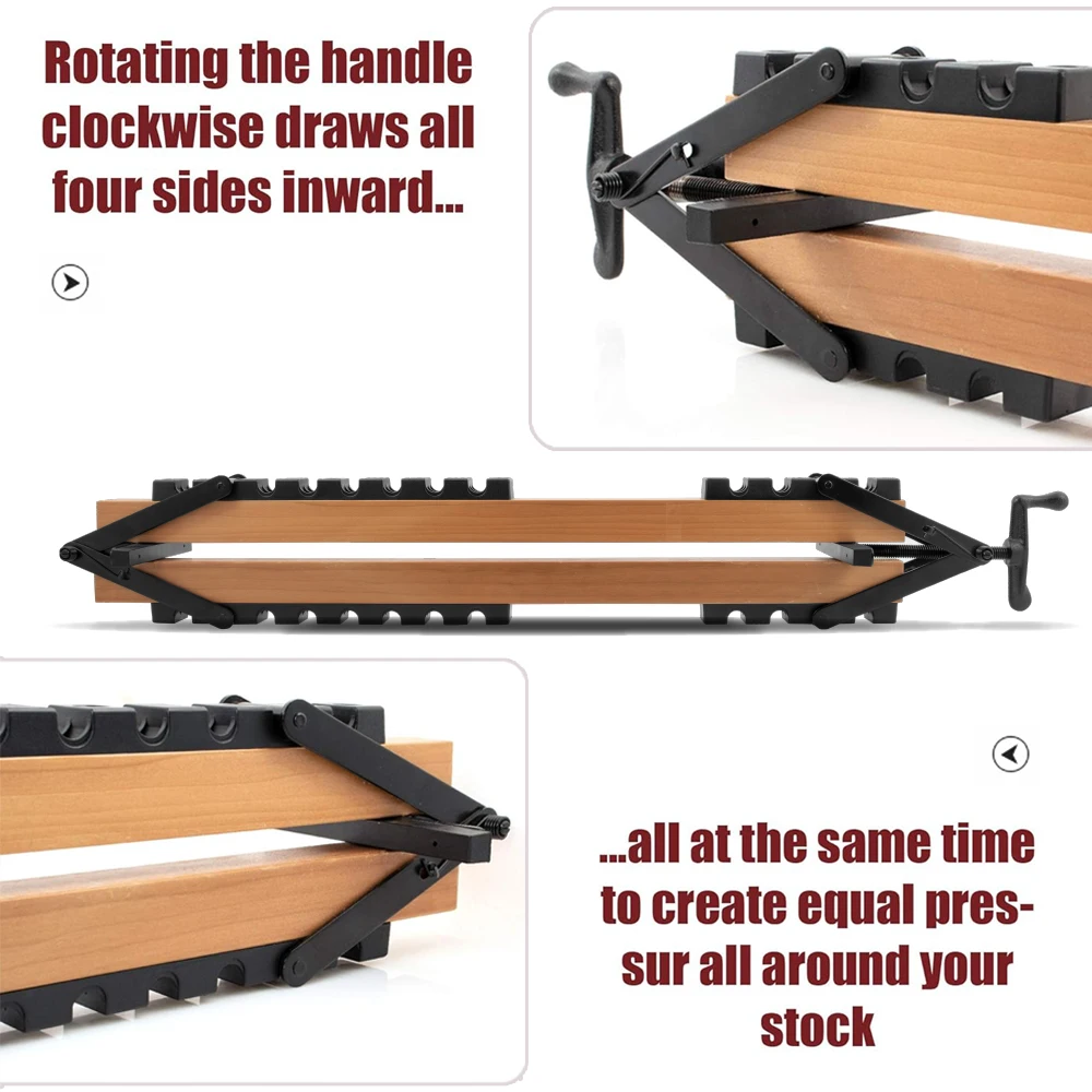 Woodworking 4 Way Pressure Clamps Set Custom-width Clamp Splicing Board Positioning Panel Fixed Clip Carpenter Tool