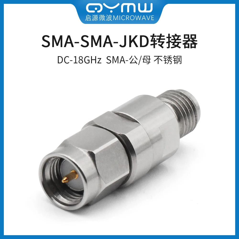 

SMA-JK High-frequency Adapter SMA Male to Female 18G Stainless Steel RF Test Adapter