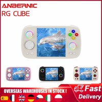 ANBERNIC RG Cube Retro Handheld Game Console 64 Bit Android 13 Unisoc T820 3.95 Inch IPS Screen Hall Joystick RGB Lighting Effec