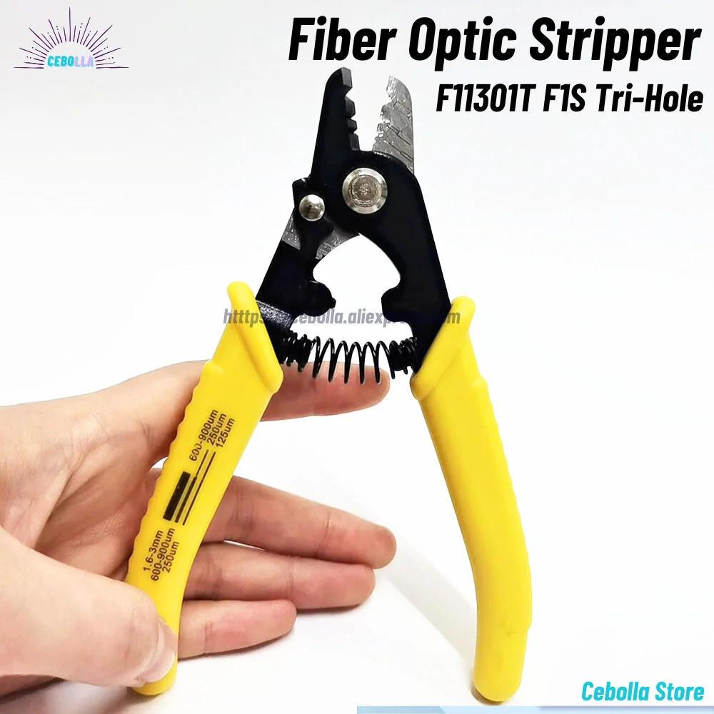 

F11301T Miller clamp Fiber stripping pliers F11301T F1S Tri-Hole Fiber Optic Stripper Miller Wire