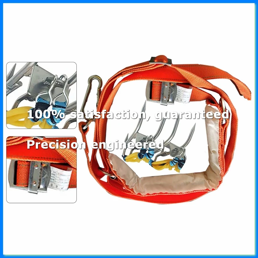 

Pole Climbing Spikes Tree Climbing Spikes with Harness Belt Climbing Tree Gears for Climbing Trees Outdoor Sports-A23R