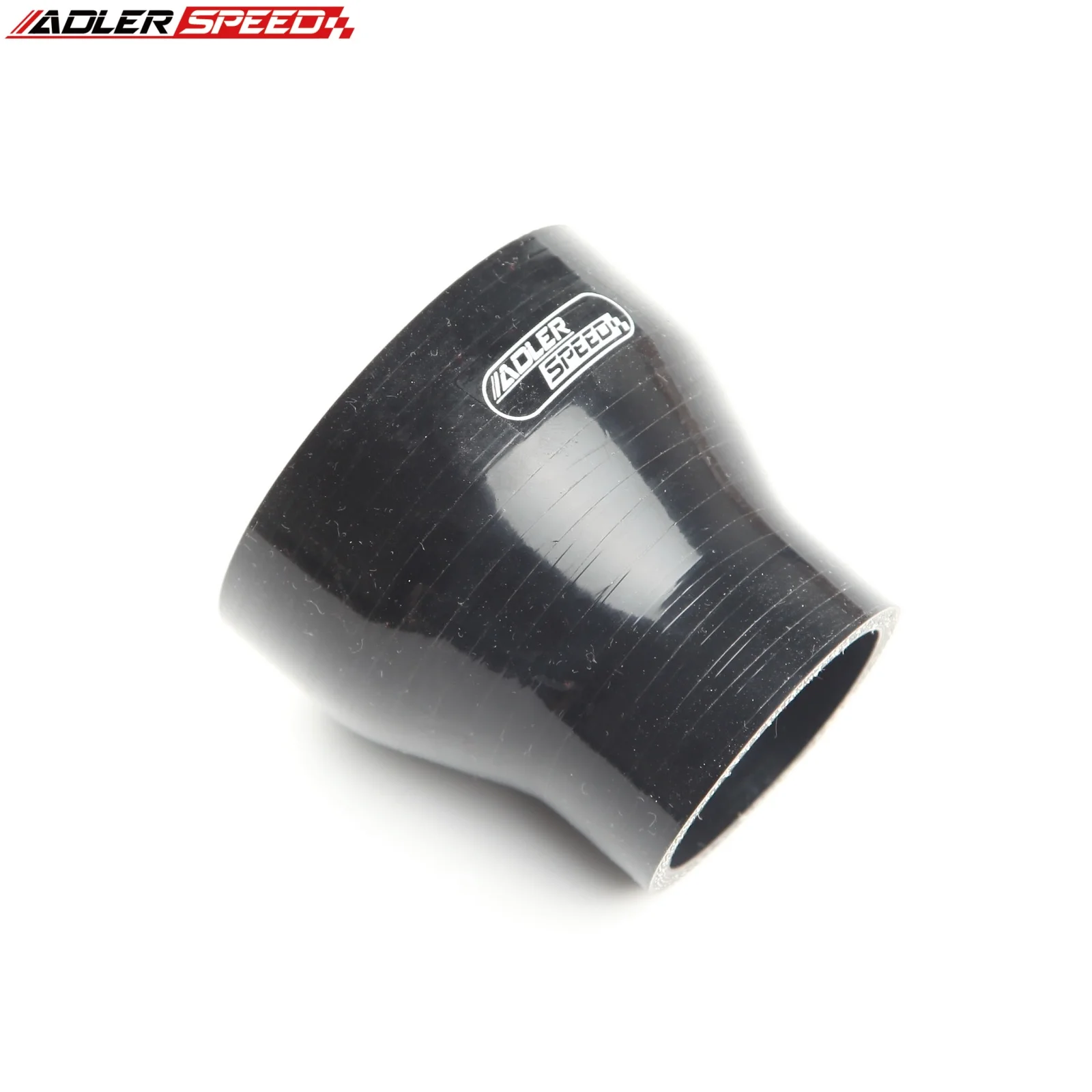 4 Layer/Ply 3.5''-2.25'' (89-57mm) ID Turbo Reducer Hose Straight Silicone Coupler Pipe Black