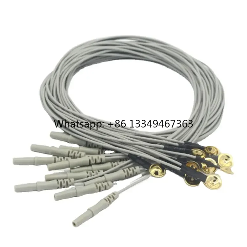 

Ear-clip Electrode Gold Plated Copper Cable Medical Cables