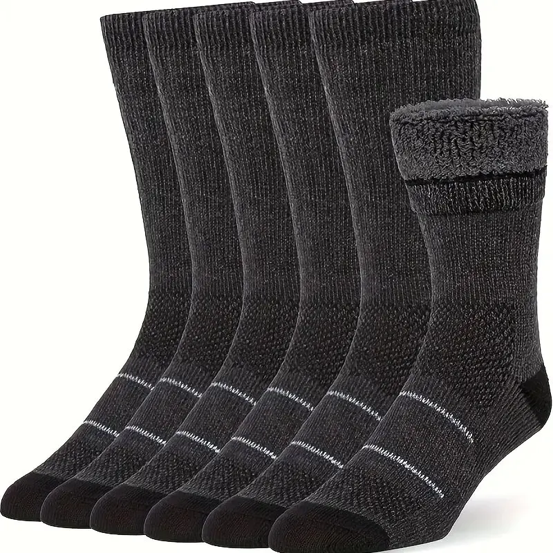 Skarpety trekkingowe Merino Ciepłe skarpety zimowe do butów z okrągłym dekoltem dla mężczyzn i kobiet 3 pary