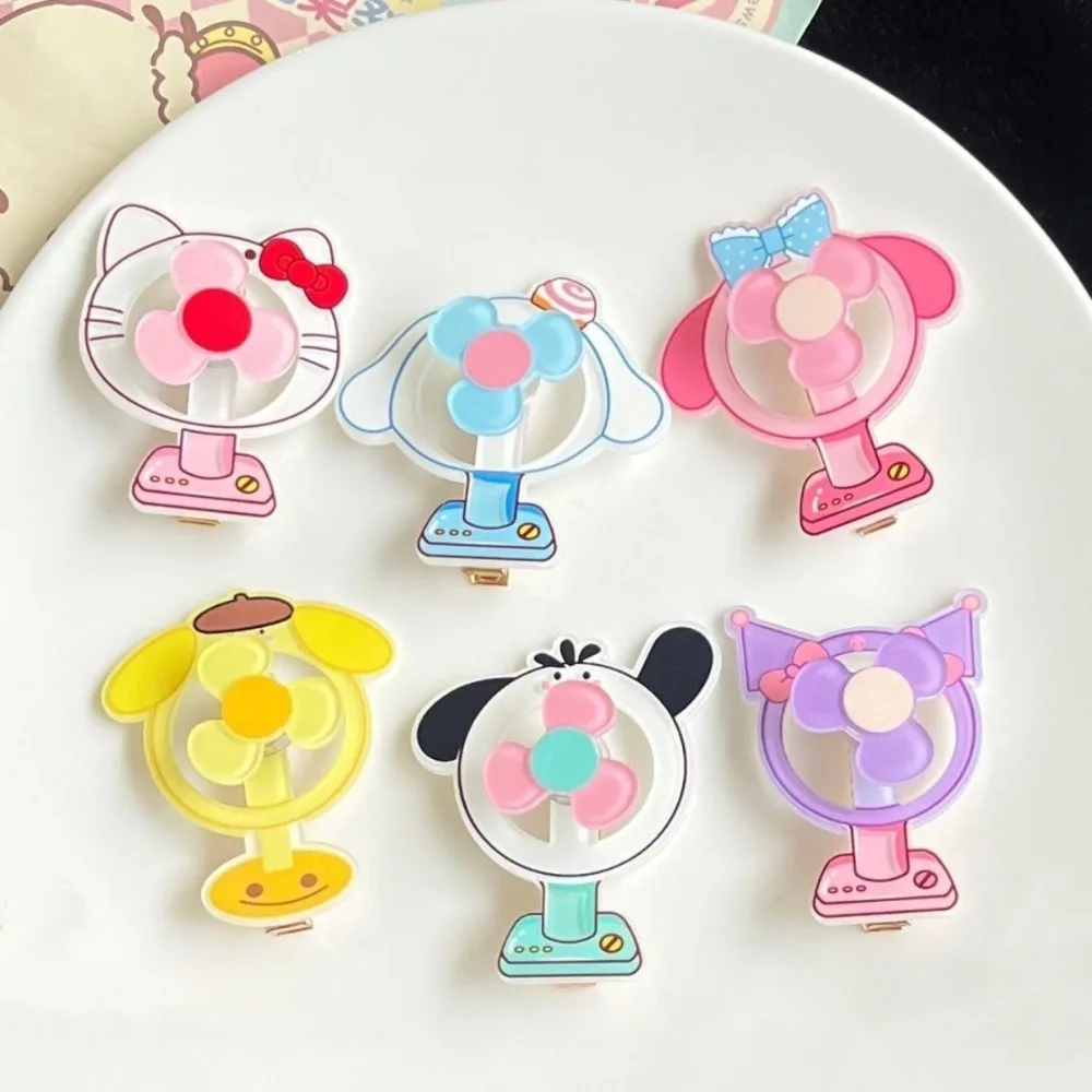 

Hello Kitty Hairpin Cute Cartoon Originality Fan Hair Modeling Clip Fashion Delicate Personality Side Clip 3D Hair Accessories