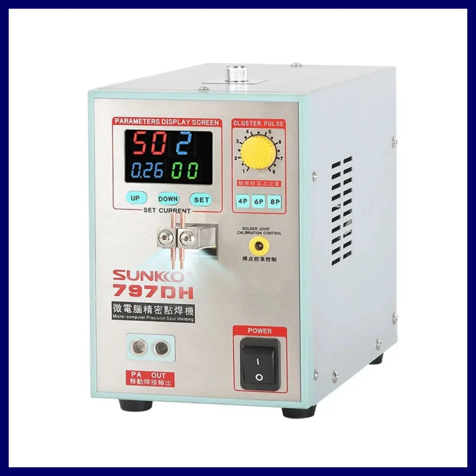 

SUNKKO 797DH 18650 Battery Spot Welding Machine 3.8KW High Power Spot Welder Thickness Up To 0.35mm Precision Pulse Spot Welder