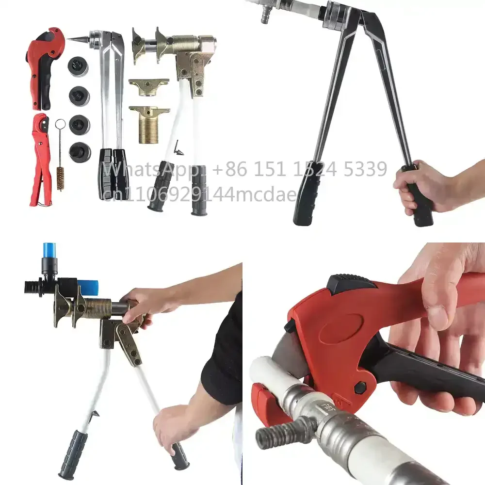 2026 new PEX-1632 Crimping Tool Set for PEX Pipe Fitting Installation Kit for Plumbing Repair DIY Home Improvement Water