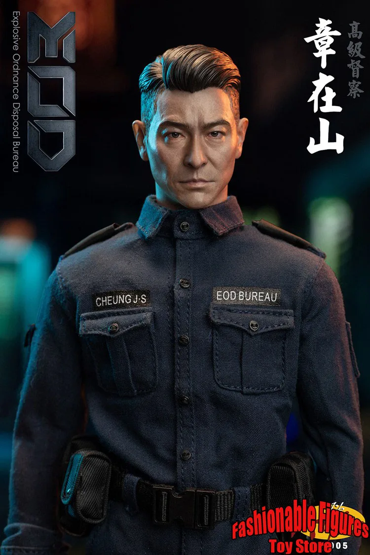 Alpha005-EOD Bureau Officer Cheung J.S 1/6 Men Soldier Andy Lau Dolls Full Set 12Inch Action Figure Model Collection Toys