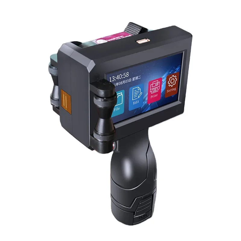 Nieuwe Handjet Printer Draagbare Code Handheld Inkjet Printer Hand Digitale Tijd Plastic Fles