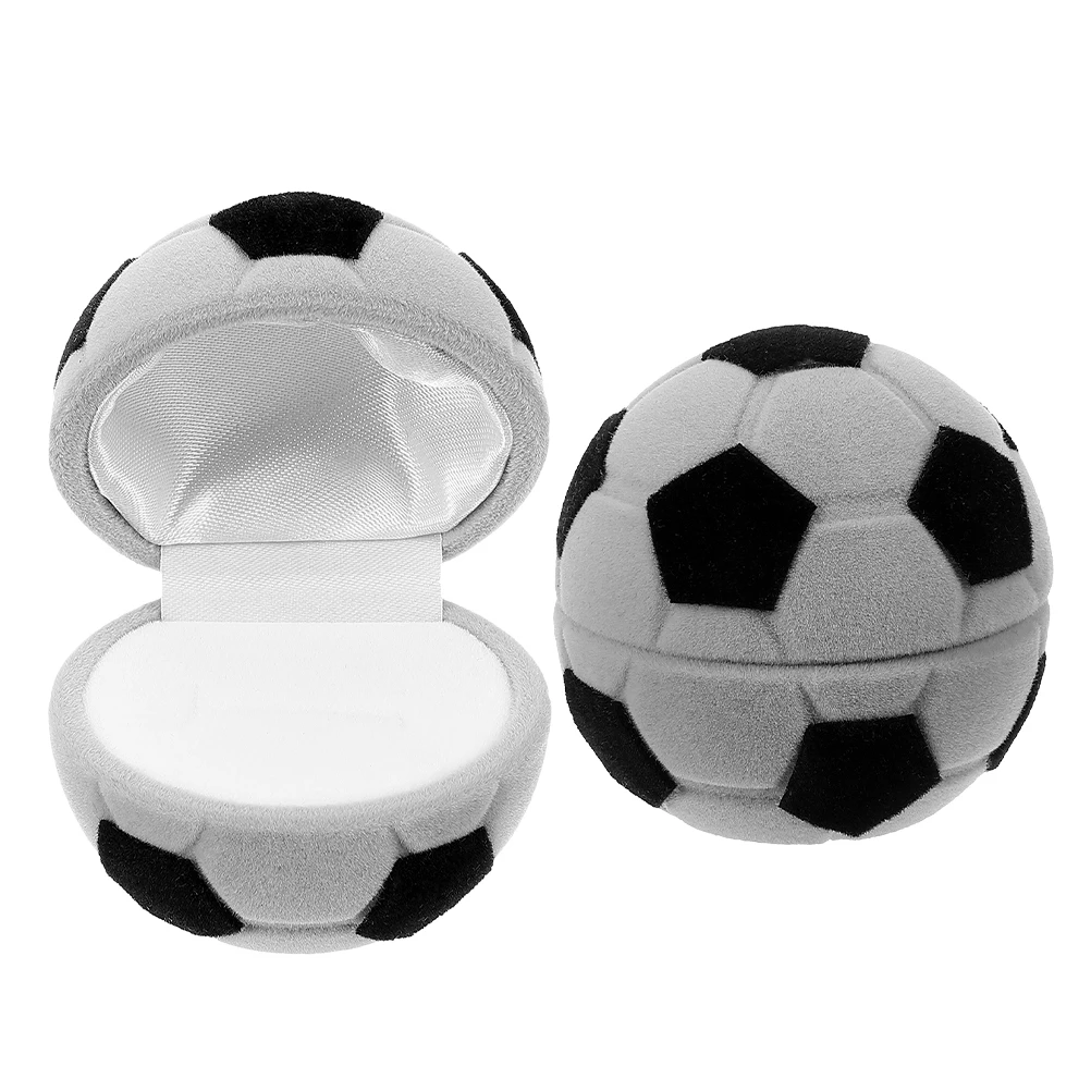 

2pcs Jewelry Box Ring Earring Storage Organizer Wedding Keepsake Portable Gift Case For Women Cute Cartoon Design Travel Holder