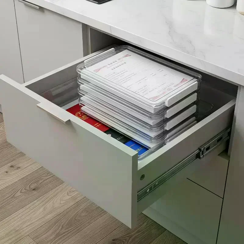 Document Storage Box Made Of Dustproof Moisture Proof And Wear Resistant Plastic Document Sorting Box