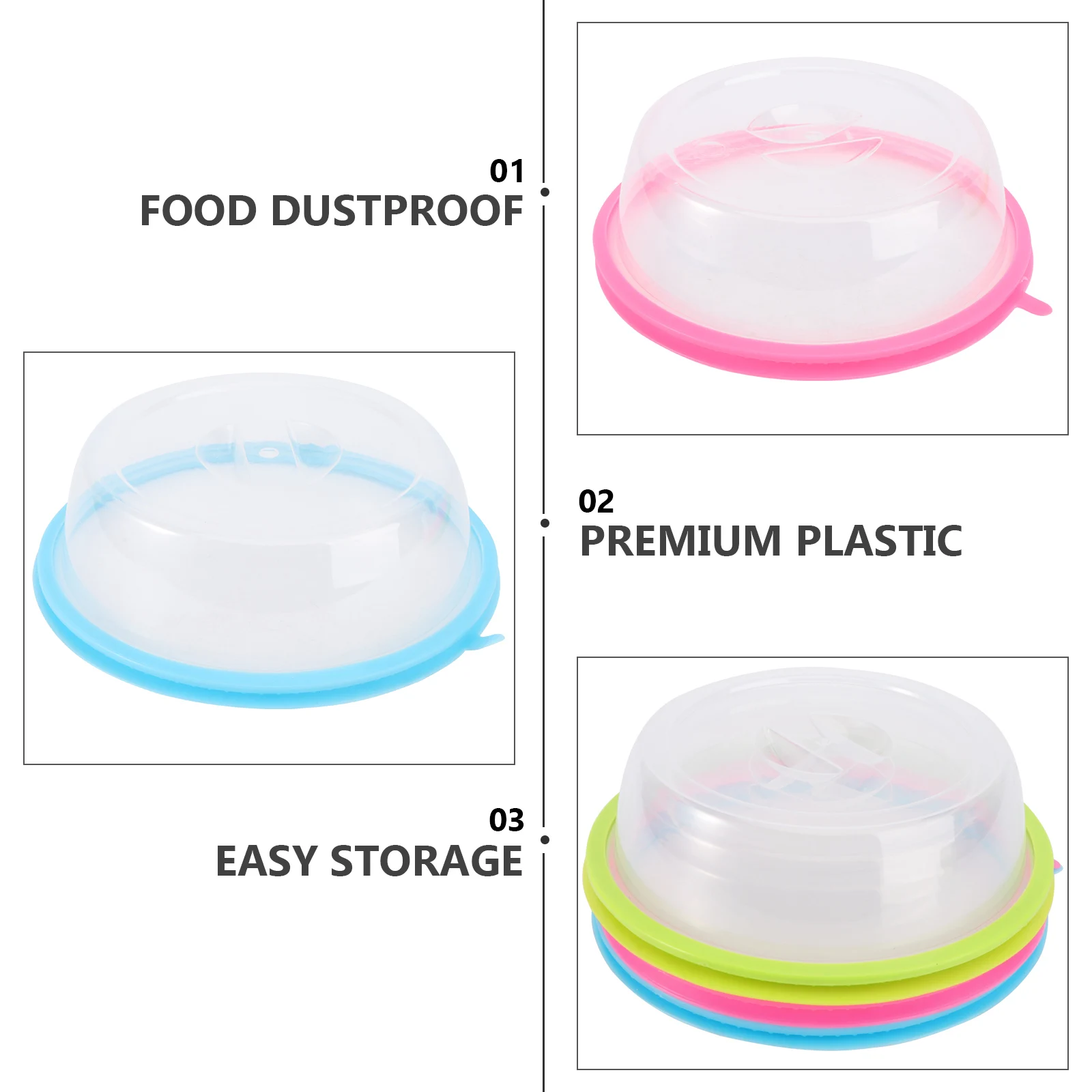 

6pcs Food Cover Fly Proof Kitchen Accessory Foldable Meal Protector For Bbq Picnic Burgers Steaks Fruits Fresh Keeping Household