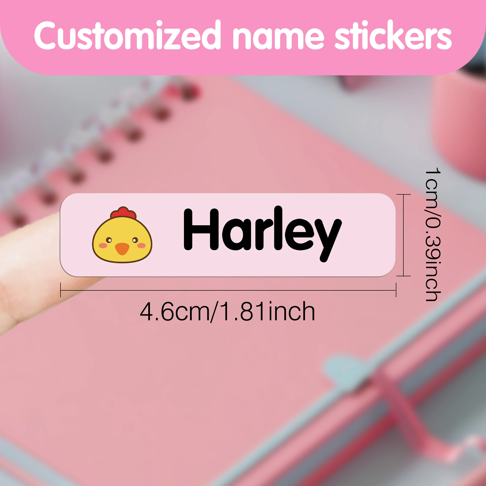 42/126/168pcs animals Stickers Name Tag Custom Label Water Cup Label For Uniforms, Sheets, Hats, Shoes, Backpacks Decoration
